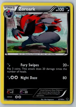 Pokemon: Zoroark Holo Holo Rare Emerging Powers 67/98 LP - Image 1