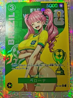 Card One Piece Football World Cup Nami Nico Robin Boa Hancock Vivi Sexy Holo - Image 1