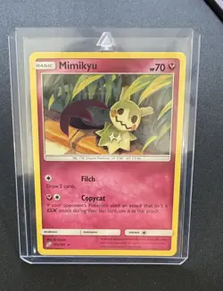 Mimikyu 112/181 2019 Sun & Moon Team Up Pokemon Card TCG Non Holo Rare - Nm - Image 2