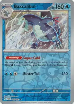 Baxcalibur 60/193 Reverse Holo | Paldea Evolved | Pokemon Card - Image 1