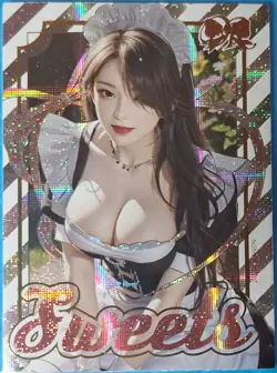 Goddess Story DR Sweets Girl 09 Holo Foil Waifu Anime Doujin Thick Card NM - Image 1