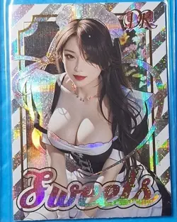 Goddess Story DR Sweets Girl 09 Holo Foil Waifu Anime Doujin Thick Card NM - Image 3