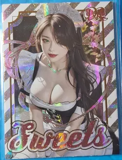 Goddess Story DR Sweets Girl 09 Holo Foil Waifu Anime Doujin Thick Card NM - Image 4