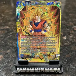 SS3 Son Goku Premonitions of a Fierce Battle SR Foil Dragon Ball Super Card | NM - Image 1