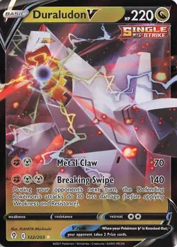 Duraludon V Holo Ultra Rare Prize Pack Series Cards 122/203 NM - Image 1