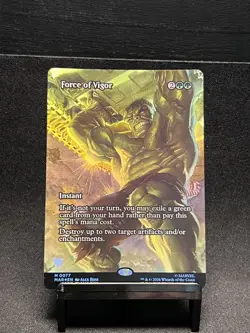 Force of Vigor (Borderless) Marvel Universe Eternal-Legal Foil MTG - Image 1