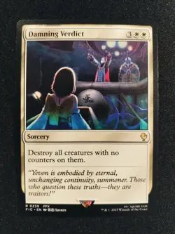 MTG Damning Verdict 0239 Commander: Final Fantasy NM - Image 1