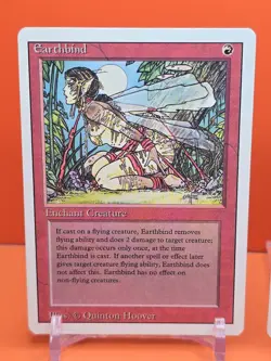 🔴🔴🔴 (2) 1994 MAGIC The Gathering EARTHBIND REVISED 3RD EDITION PLAYED 🔴🔴🔴 - Image 2