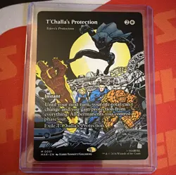 T'CHALLA'S PROTECTION Teferi's * FOIL *MTG 0051 MAR Marvel Universe BORDERLESS - Image 1
