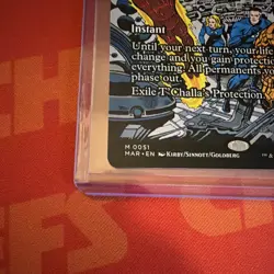 T'CHALLA'S PROTECTION Teferi's * FOIL *MTG 0051 MAR Marvel Universe BORDERLESS - Image 2