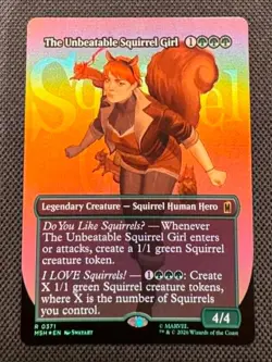 🌈 The Unbeatable Squirrel Girl (Borderless FOIL) - MTG #371 Marvel - NM/M - Image 1