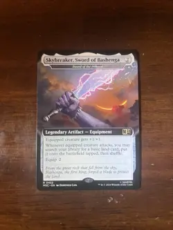 Skybreaker, Sword Of Bashenga (0452) Extended Art Non-Foil NM Near Mint - Image 1