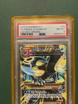 Pokemon Primal Kyogre EX 96/98 2015 Full Art XY Ancient Origins PSA 8 - Image 5