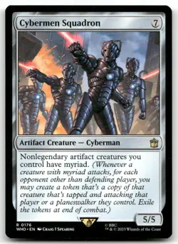 Cybermen Squadron #176 (NM) Doctor Who WHO Magic MTG - Image 1
