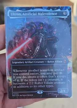 Ultron, Artificial Malevolence (Borderless) (0344) Marvel Super Heroes Foil - Image 1