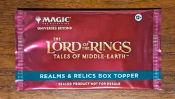 MtG LotR Realms and Relics Box Topper - NEW & SEALED - Image 1