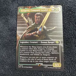 Aragorn, Company Leader (Borderless) LTR 0410 Magic MTG NM - Image 1