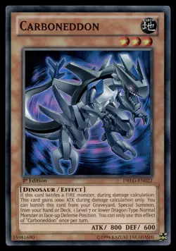 CARBONEDDON DRLG-EN022 SUPER RARE DRAGONS OF LEGEND YU-GI-OH - Image 1