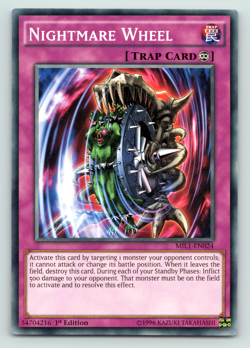 Nightmare Wheel - MIL1-EN024 - Common - 1st Edition - Yugioh - Image 1