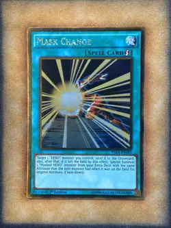 Yugioh Mask Change PGL3-EN083 Gold Rare 1st Ed NM - Image 1