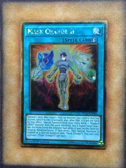 Yugioh Mask Change II PGL3-EN086 Gold Rare 1st Ed NM - Image 1