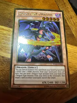 Darkflare Dragon PGLD-EN040 Unlimited Edition Gold Rare LP + BONUS - Image 1