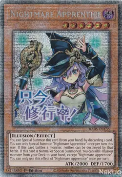 YuGiOh - Nightmare Apprentice - RA05-EN135 - Starlight Rare - 1st Edition - Image 1