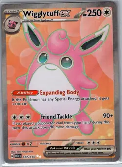 Wigglytuff ex 187/165 SV: Scarlet & Violet 151 - Pokemon Card - NM - Image 1
