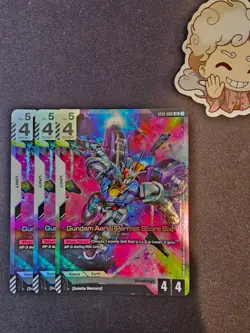 3x Gundam Aerial (Permet Score Six) (ST01-006) - Gundam TCG Card Game - English - Image 1