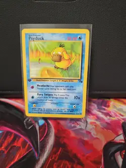 Psyduck 1st Edition Fossil Pokemon TCG 53/62 - Image 1