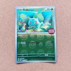 Choki Choki Bulbasaur POKEBALL Reverse Holo 057/SV-P PROMO Pokemon Indonesia Tcg - Image 1