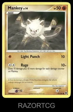 MANKEY 79/106 C GREAT ENCOUNTERS POKEMON LP/MP - Image 1