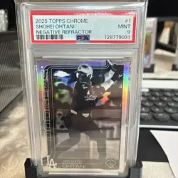2025 TOPPS CHROME NEGATIVE REFRACTOR #1 SHOHEI OHTANI PSA 9 - Image 2