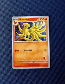Ninetales (Grey Border) with Charmander Stamp - My First Battle Pokemon - Image 1