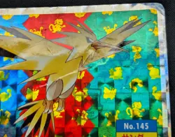 Nintendo 1995 Japanese Pokemon Topsun - No.145 Zapdos Original Holo Prism - HP - Image 5