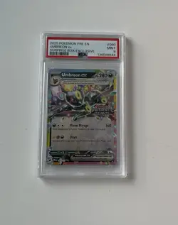 Pokemon TCG Umbreon ex Prismatic Evolutions Stamp 060/131 Holo Promo PSA 9 - Image 1