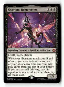 Gwenom, Remorseless 56 Mythic MTG SPM NM - Image 2