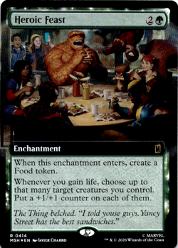 Heroic Feast (Extended Art) Marvel Super Heroes NM Foil - Image 1