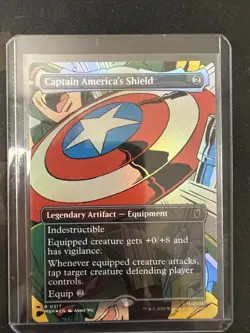 Captain America's Shield (Borderless) (0317) Marvel Super Heroes Foil - Image 1