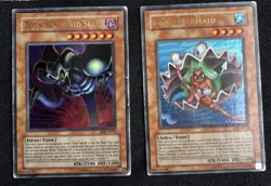 Toon Summoned Skull & Toon Mermaid MRL-E073/ MRL-E072 PLAYED Yugioh - Image 1