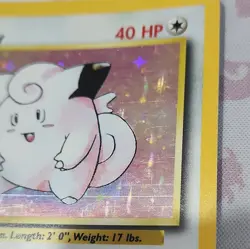 Clefairy Base Set Holo Rare 5/102 Pokemon Card TCG WOTC MP - Image 3