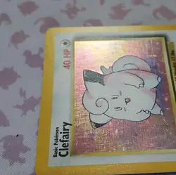 Clefairy Base Set Holo Rare 5/102 Pokemon Card TCG WOTC MP - Image 5