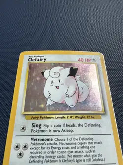 Pokemon TCG Clefairy Holo Card Base Set 5/102 Vintage WOTC - Image 3