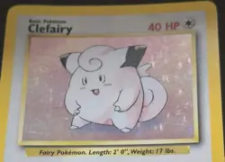 Pokemon Card TCG - Clefairy 5/102 Base Set Holo Rare WOTC - LP - Image 3