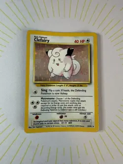 Clefairy 5/102 Base Set Holo Rare Pokemon Card 1999 WOTC TCG Vintage Pokemon ✨ - Image 2