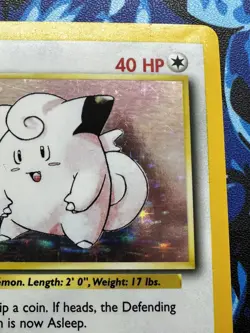 Clefairy 5/102 Base Set Holo Rare Pokemon Card 1999 WOTC TCG Vintage Pokemon ✨ - Image 4