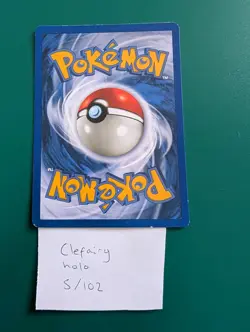 Pokemon TCG Clefairy Holo Rare Card Base Set, 5/102, Unlimited - Image 3
