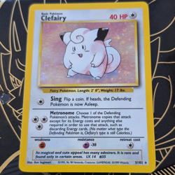 Clefairy - Base Set Holo Rare (1999) 5/102 40 HP Pokemon TCG Pokemon Card - Image 1