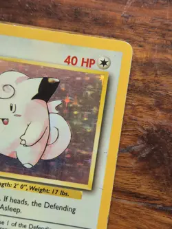 Pokemon TCG Clefairy Holo Rare Card Base Set, 5/102, Unlimited Creased - Image 4