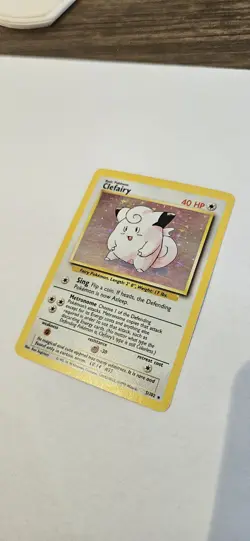 Pokemon TCG Clefairy Base Set Holo Unlimited Rare Card No. 5/102 - Image 2